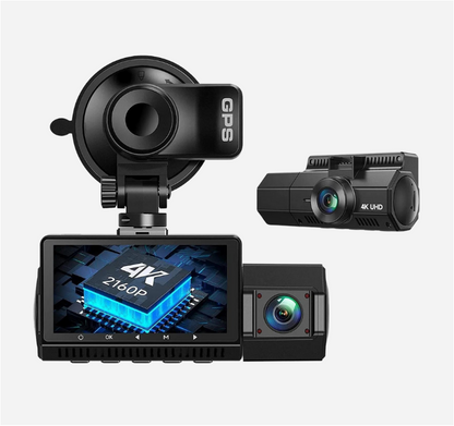 A8 4K Front, rear and Cabin Dashcam