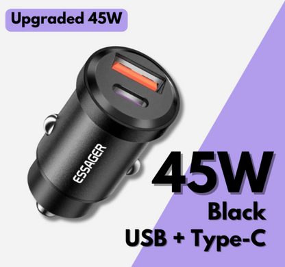 USB + USB-C Car Charger